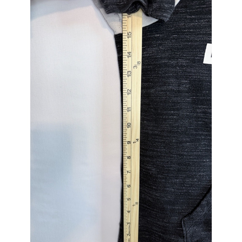 Y2k VS PINK Logo Black And White Pull Over Hoodie Woman's Size Large - Picture 8 of 11